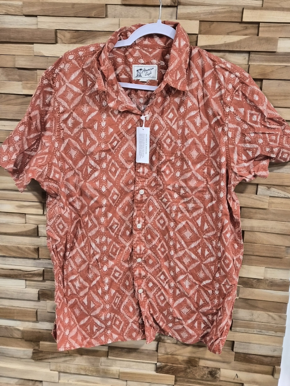 American Eagle Outfitters Short-Sleeve Print Shirt - L - New With Tags